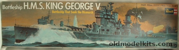 Revell 1/568 HMS King George V British Battleship, H380 plastic model kit